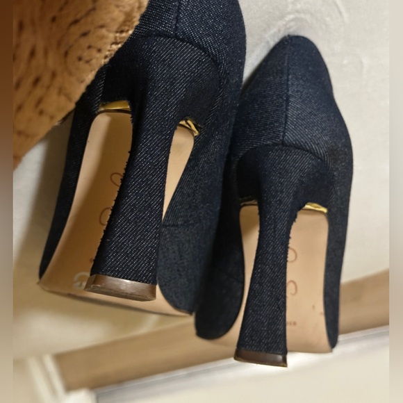 Jessica Simpson Denim Pointed Toe Heels – Size 8.5 - Picture 7 of 8